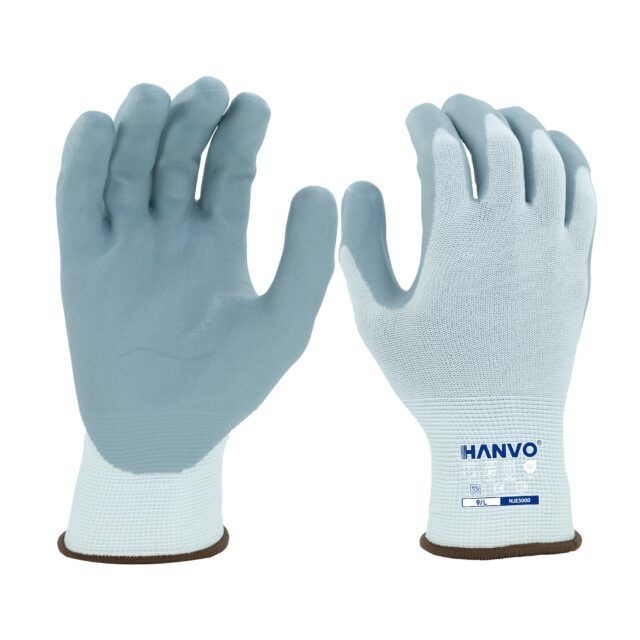 Discover HANVO’s 13-gauge seamless nylon, ANSI 4 & EN388 certified flexible foam nitrile touch screen safety glove, anti-slip, lightweight and breathable for assembly operation. Ideal for automotive, facility maintenance, machinery equipment, transport warehousing and glass & building materials handling.