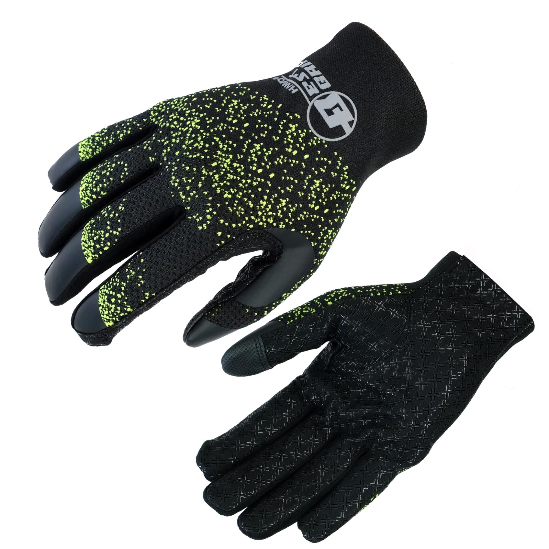 HANVO 18-gauge lightweight work glove crafted with super stretchy yarns and 3D knit construction for a snug, ergonomic fit that enhances dexterity and breathability. Lightweight suede fabric palm delivers softness and flexibility; dual-layer reinforcement at the fingertips provides extra protection against wear. Full silicone printing on the palm offers excellent anti-slip grip and long-lasting durability. Ideal for light assembly, facility maintenance, warehousing, precision handling.