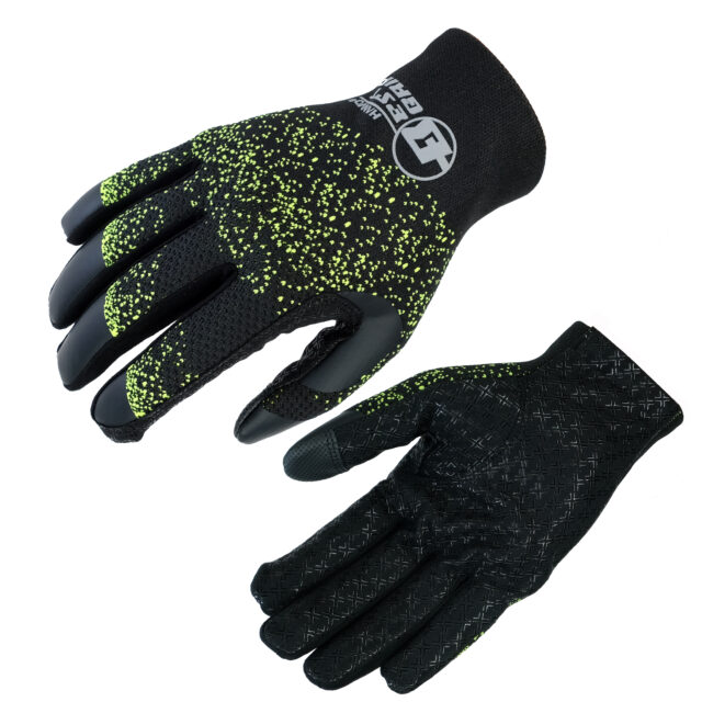 HANVO 18-gauge lightweight work glove crafted with super stretchy yarns and 3D knit construction for a snug, ergonomic fit that enhances dexterity and breathability. Lightweight suede fabric palm delivers softness and flexibility; dual-layer reinforcement at the fingertips provides extra protection against wear. Full silicone printing on the palm offers excellent anti-slip grip and long-lasting durability. Ideal for light assembly, facility maintenance, warehousing, precision handling.