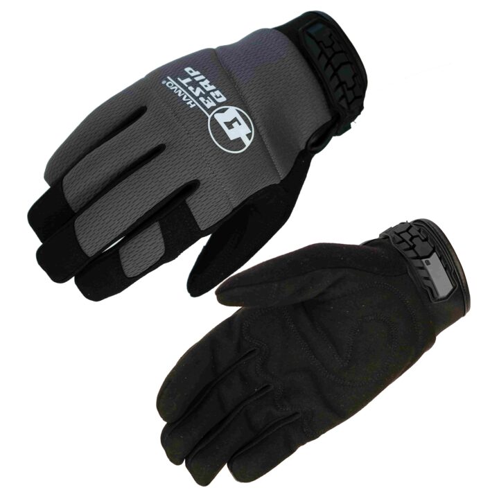 HANVO 18‑gauge vibration‑release work glove with stretch birdseye shell for great dexterity and breathability. 5 mm foam padding absorbs shock and vibration generated by handheld power tools. Synthetic‑leather palm reaches EN388 Level 2 abrasion resistance (1600 cycles). Elastic SBR cuff with hook‑and‑loop pull tab for adjustable secure fit. Ideal for power‑tool operation, facility maintenance, construction, automotive repair.