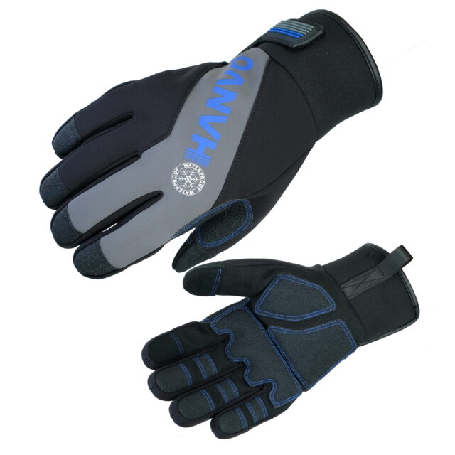 HANVO 18-gauge cold-weather work glove with 3M Thinsulate™ 100G insulation to retain body heat while allowing moisture escape. 360° TPU membrane construction delivers full waterproof and windproof protection. Synthetic leather palm with PVC reinforcement provides reliable abrasion resistance. Stretch spandex back enhances flexibility and comfort. Ideal for outdoor winter work, construction, logistics, cold storage handling.