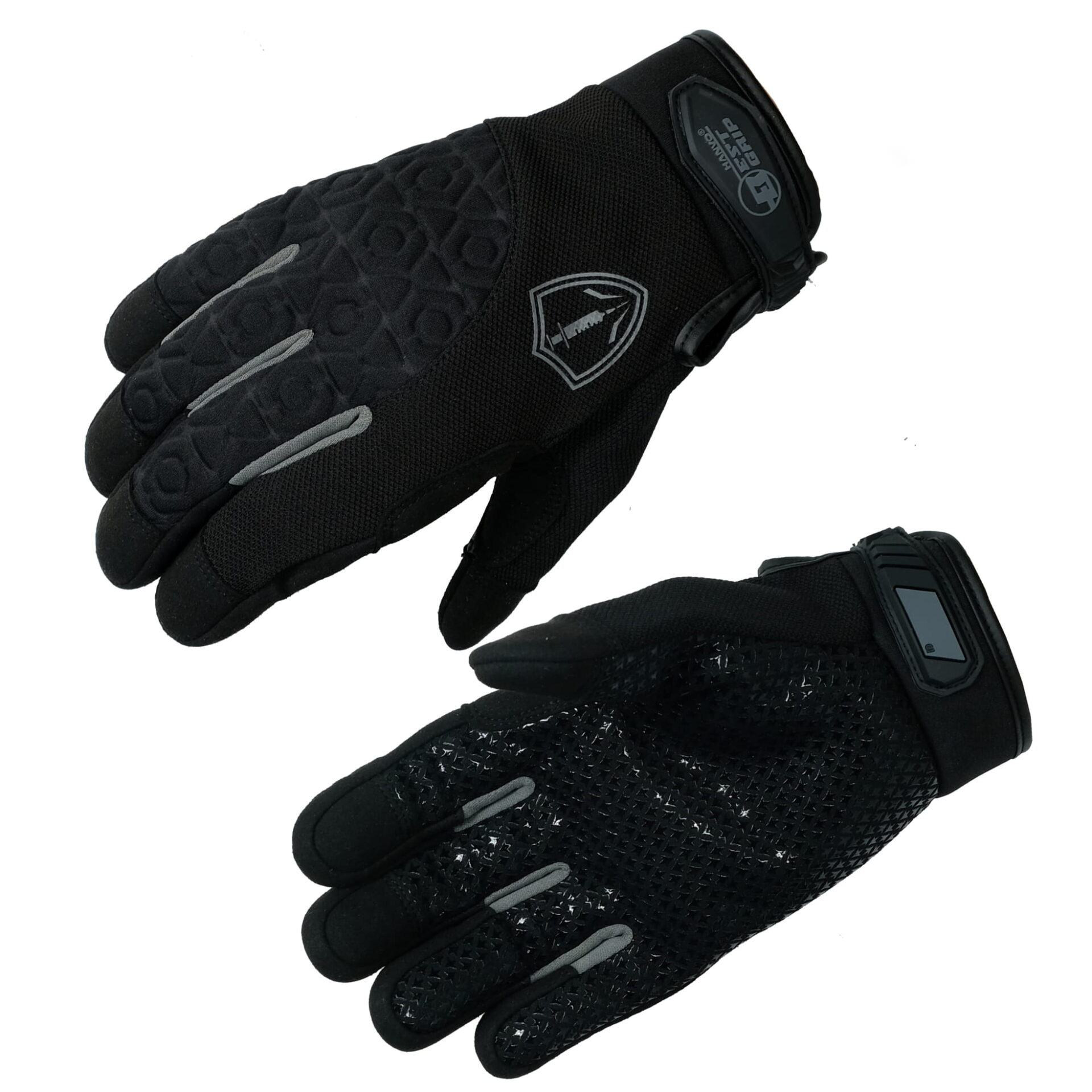 HANVO 18-gauge needle-resistant safety glove made of high-performance HPPE fabric, reaching Level 3 needle resistance under ASTM F2878-19 and Level 4 abrasion resistance (over 8000 cycles). Synthetic leather palm with silicone printing provides reliable anti-slip grip; 3mm embossed SBR back of hand offers impact release protection. Ideal for healthcare, waste management, metal fabrication, assembly work.